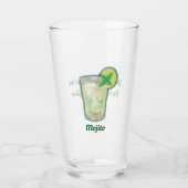 Mojito Cocktail Glass Glas (Vorderseite)