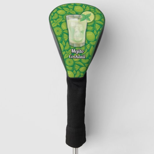 Mojito Cocktail Golf Headcover (Vorderseite)