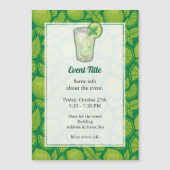 Mojito Cocktail Magnetische Einladung (Vorderseite)