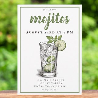 Mojito Cocktail Party Einladung