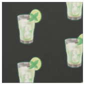 Mojito Cocktail Pattern Stoff (Nahaufnahme)