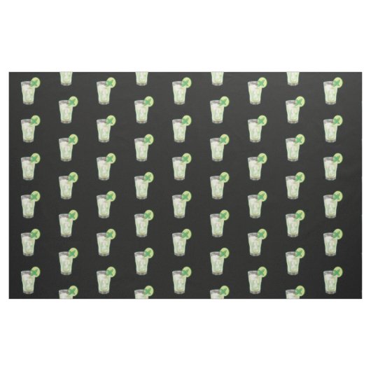 Mojito Cocktail Pattern Stoff (Fat Quarter (45,7 x 55,9 cm))