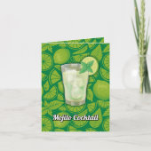 Mojito Cocktail Rezept Karte (Vorderseite)
