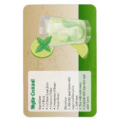 Mojito Cocktail Rezept Magnet (Vertikal)