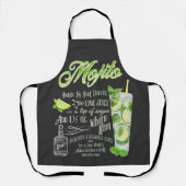 Mojito Cocktail Rezept Schürze (Vorderseite)