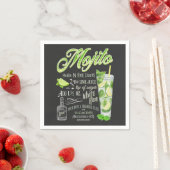 Mojito Cocktail Rezept Serviette (Beispiel)