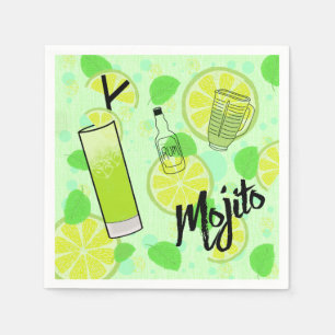 Mojito Cocktail Serviette