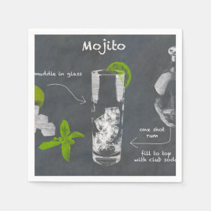 Mojito Cocktail Serviette