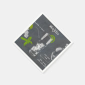 Mojito Cocktail Serviette (Ecke)