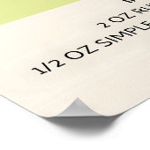 Mojito Cocktailgemälde Poster (Ecke)