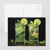 Mojito Cocktails Postkarte (Vorne/Hinten)