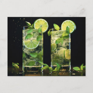 Mojito Cocktails Postkarte