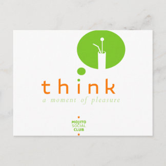 Mojito Denken Sie einen Moment des Vergnügens Postkarte