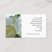 Mojito Drink Visitenkarte (Rückseite)