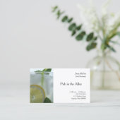 Mojito Drink Visitenkarte (Stehend Vorderseite)