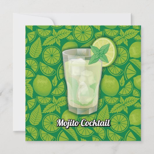 Mojito Einladung (Vorderseite)