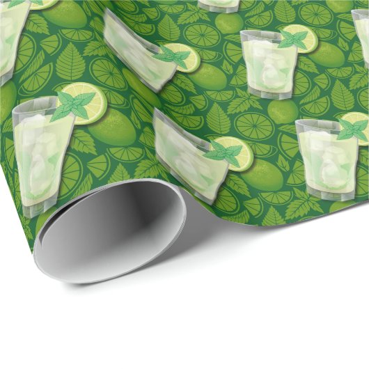 Mojito Geschenkpapier (Rolleneckpunkt)