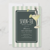 Mojito Golf Themed 70th Birthday Einladung (Vorderseite)