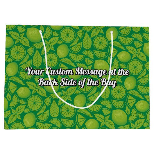 Mojito Große Geschenktüte (Rückseite)