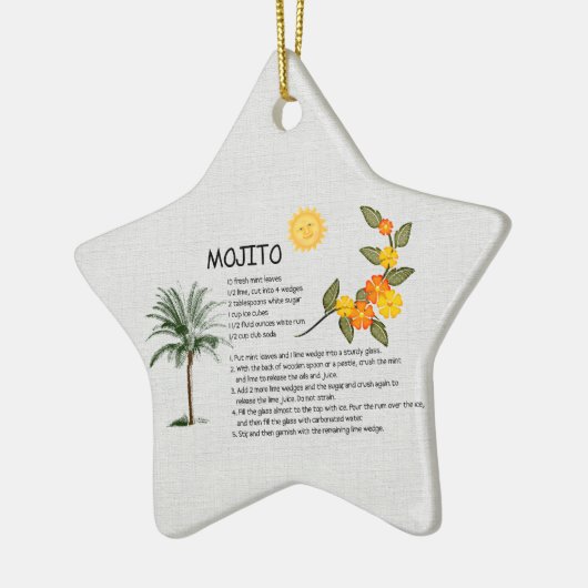 Mojito Keramik Ornament (Links)