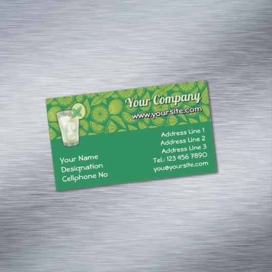 Mojito Magnetische Visitenkarte (Beispiel)