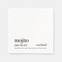 Mojito Modern Zitat Black Typografy Cocktail