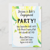 Mojito Night Minight Limon Light Blue Einladung (Rückseite)