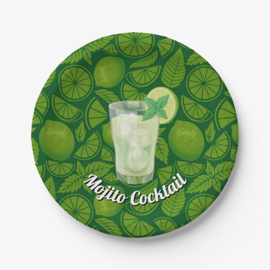 Mojito Pappteller (Vorderseite)