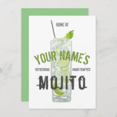 Mojito Personalisiert Einladung (Vorne/Hinten)