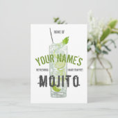 Mojito Personalisiert Einladung (Stehend Vorderseite)