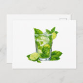 Mojito Postkarte (Vorne/Hinten)