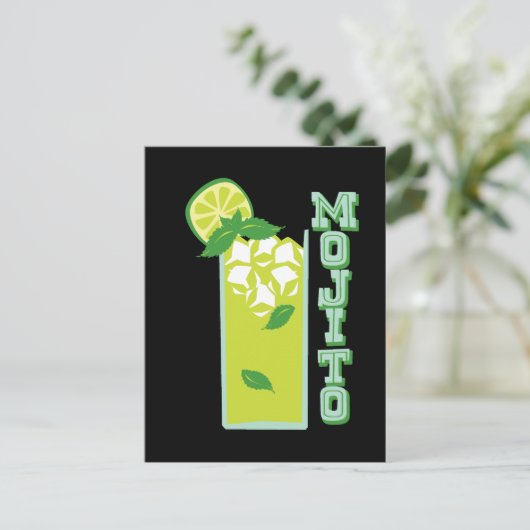 Mojito Postkarte (Stehend Vorderseite)