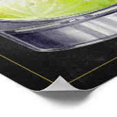 Mojito Recipe Chalkboard Cocktail Art Poster (Ecke)