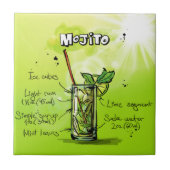 Mojito Recipe Fliese (Vorderseite)