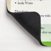 Mojito Recipe Mousepad (Ecke)