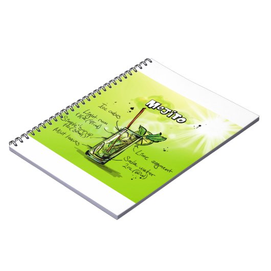 Mojito Recipe Notizblock (Linke Seite)