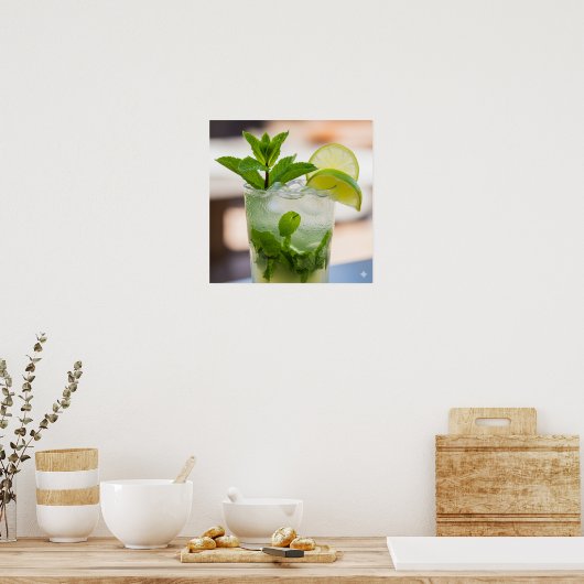 Mojito Recipe Poster (Küche)
