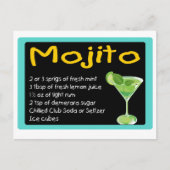 Mojito Recipe Postkarte (Vorderseite)
