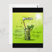 Mojito Recipe Postkarte (Vorne/Hinten)
