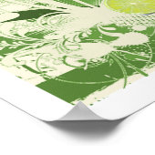 Mojito Recipe Print Poster (Ecke)