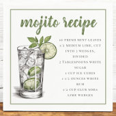 Mojito Recipe Serviette
