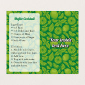 Mojito Recipe Visitenkarten (Innenseite Aufgefaltet)