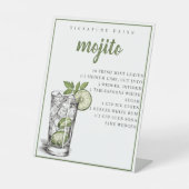 Mojito Rezept Signature Drink Sockelschild (Vorderseite)