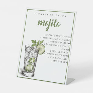 Mojito Rezept Signature Drink Sockelschild