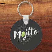 Mojito Sommerzeit mit Zitrone Schlüsselanhänger (Vorderseite)