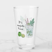 Mojito Summer Cocktail Drink Glas (Rückseite)