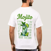 Mojito T-Shirt – Fresh Mint & Lime Cocktail (Rückseite)