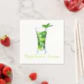 Mojito Themed Cocktail Serviette (Beispiel)
