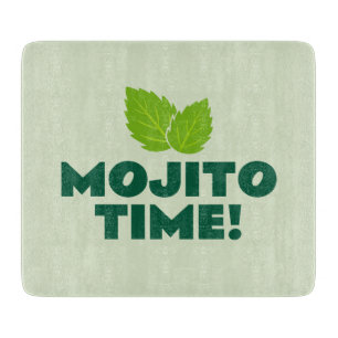 Mojito Time Glas-Schneidbrett für Cocktailparty Schneidebrett