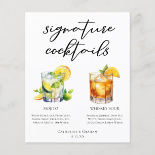 Mojito Whiskey Sour Signature Cocktails Menü